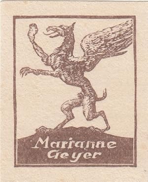 Seller image for Marianne Geyer. Greif. for sale by Antiquariat  Braun