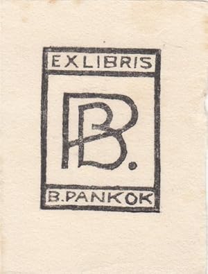 Bild des Verkufers fr Exlibris B. Pankok. Initialen. zum Verkauf von Antiquariat  Braun