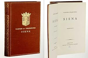 Bild des Verkufers fr Siena. 2 Bnde in 1 Band. 3. Aufl. zum Verkauf von Antiquariat Lehmann-Dronke