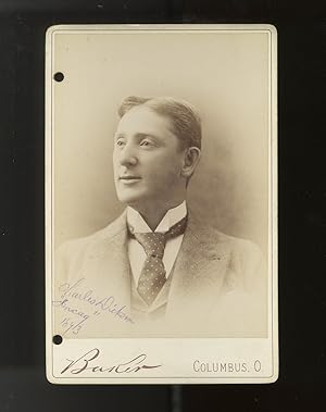 Cabinet card photograph signed in full "Charles Dickson [?]Ancaq 1893"