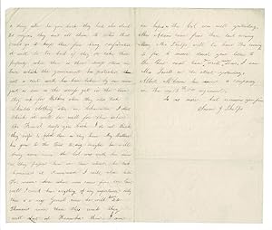 Three-page manuscript letter on Mason City in the Civil War