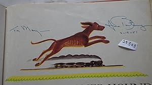 Bild des Verkufers fr The Fast Sooner Hound , SIGNED By Arna Bontemps, COLOR Illustrated by Virginia Burton, IN COLOR DUSTJACKET INNER DJ FLAP $3.23, Sooner outruns the trains. A tall tail from the West. zum Verkauf von Bluff Park Rare Books