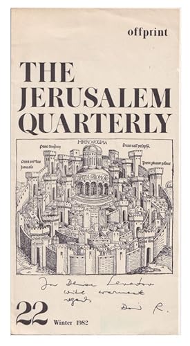 Seller image for The Jerusalem Quarterly. No. 22 / Winter 1982 - David Rokeah Poems for sale by Arundel Books