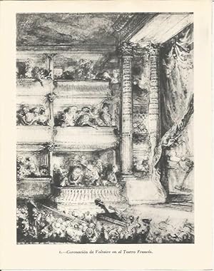 Seller image for LAMINA 20772: Coronacion de Voltaire en el Teatro Frances for sale by EL BOLETIN