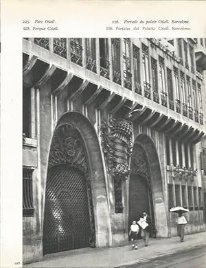 Seller image for LAMINA 20764: Portales del Palacio Guell en Barcelona for sale by EL BOLETIN