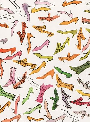 Seller image for Andy Warhol Shoe Series Stilletoes Painting Postcard for sale by Postcard Finder