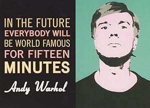 Seller image for Andy Warhol In The Future Everybody Will Be World Famous Painting Postcard for sale by Postcard Finder