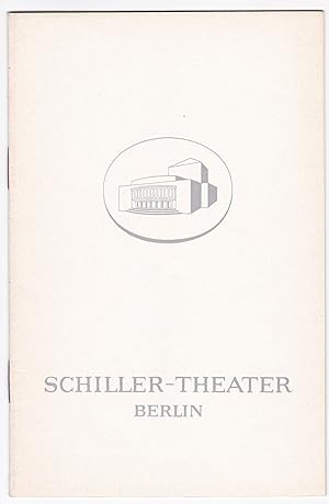 Programmheft Schiller-Theater Berlin, Spielzeit 1966/67, Generalintendant: Boleslaw Barlog. Gesch...