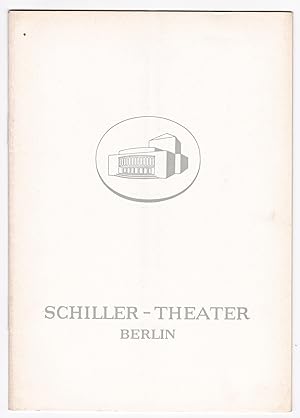 Programmheft Schiller-Theater Berlin, Heft 84, Intendant: Boleslaw Barlog, 1959/1960. Spielfolge....