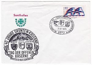 Ersttagsbrief Sonderstempel Bundeswehr Sonthofen, Tag der offenen Tür, Tag der offenen Kaserne 1979