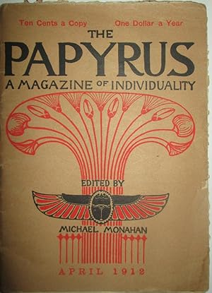 Bild des Verkufers fr The Papyrus. A Magazine of Individuality. April, 1912 zum Verkauf von Mare Booksellers ABAA, IOBA