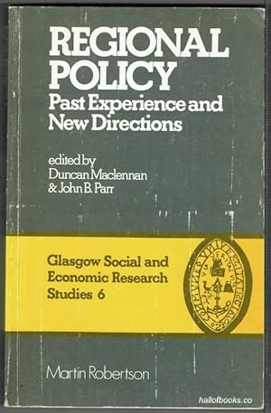 Regional Policy: Past Experience And New Directions