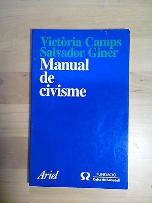 Imagen del vendedor de Manual de civisme a la venta por Llibres Bombeta