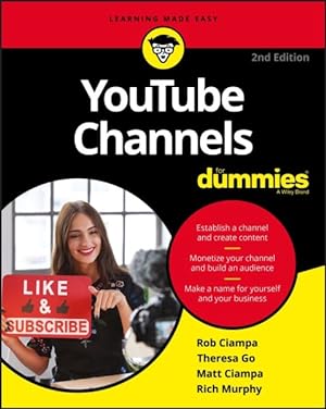 Bild des Verkufers fr Youtube Channels for Dummies zum Verkauf von GreatBookPricesUK