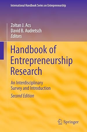 Image du vendeur pour Handbook of Entrepreneurship Research mis en vente par moluna