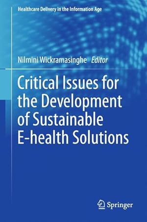 Bild des Verkufers fr Critical Issues for the Development of Sustainable E-health Solutions zum Verkauf von moluna