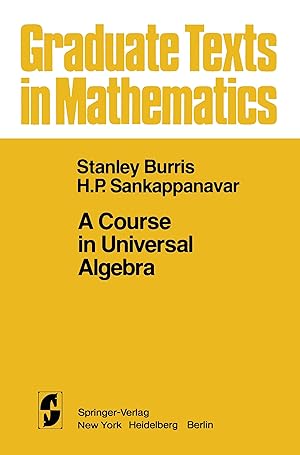 Bild des Verkufers fr A Course in Universal Algebra zum Verkauf von moluna