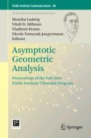 Image du vendeur pour Asymptotic Geometric Analysis mis en vente par moluna