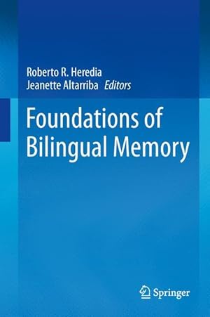 Immagine del venditore per Foundations of Bilingual Memory venduto da moluna