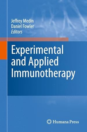 Imagen del vendedor de Experimental and Applied Immunotherapy a la venta por moluna