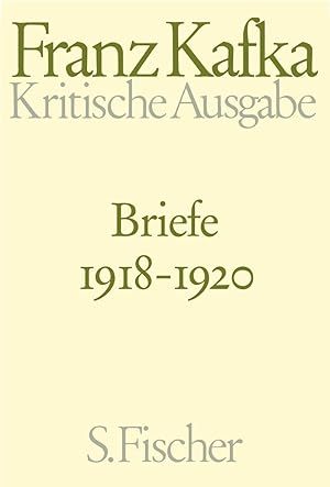 Bild des Verkufers fr Briefe 4. 1918 - 1920 zum Verkauf von moluna