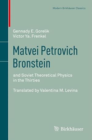 Seller image for Matvei Petrovich Bronstein for sale by moluna