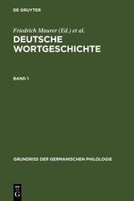 Seller image for Maurer, Friedrich Stroh, Friedrich Rupp, Heinz: Deutsche Wortgeschichte. Band 1 for sale by moluna