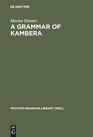 Seller image for A Grammar of Kambera for sale by moluna