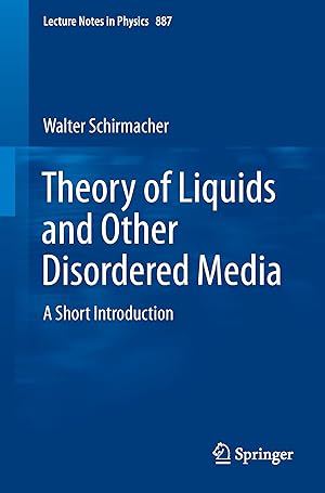 Bild des Verkufers fr Theory of Liquids and Other Disordered Media zum Verkauf von moluna
