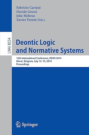 Imagen del vendedor de Deontic Logic and Normative Systems a la venta por moluna