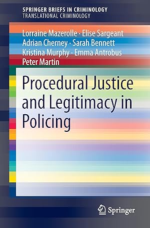 Bild des Verkufers fr Procedural Justice and Legitimacy in Policing zum Verkauf von moluna