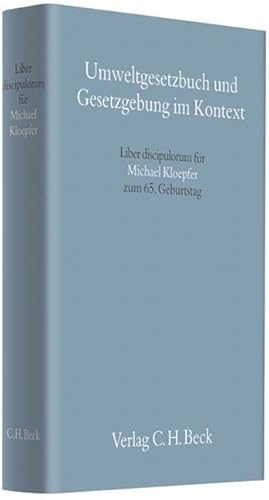 Imagen del vendedor de Umweltgesetzbuch und Gesetzgebung im Kontext a la venta por moluna