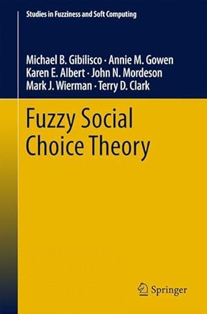 Seller image for Fuzzy Social Choice Theory for sale by moluna