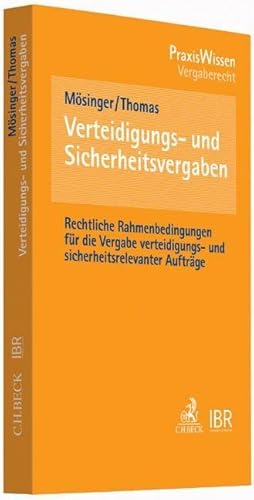 Seller image for Verteidigungs- und Sicherheitsvergaben for sale by moluna