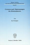 Seller image for Grenzen und Abgrenzungen des Kstenmeeres for sale by moluna