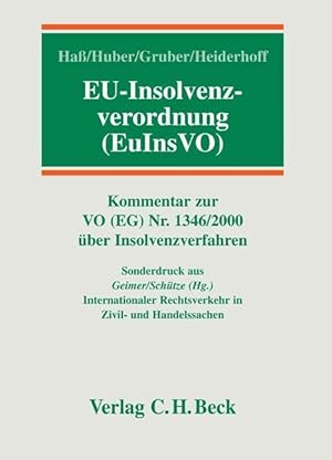 Bild des Verkufers fr EU-Insolvenzordnung zum Verkauf von moluna