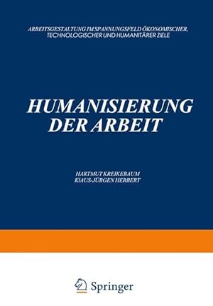 Seller image for Humanisierung der Arbeit for sale by moluna