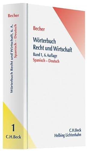 Bild des Verkufers fr Woerterbuch Recht und Wirtschaft Teil I: Spanisch-Deutsch zum Verkauf von moluna