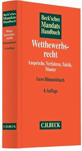 Seller image for Beck sches Mandatshandbuch Wettbewerbsrecht for sale by moluna