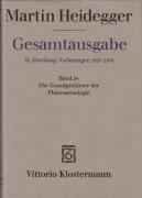 Seller image for Gesamtausgabe Abt. 2 Vorlesungen Bd. 24. Die Grundprobleme der Phaenomenologie for sale by moluna
