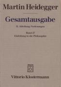 Image du vendeur pour Gesamtausgabe Abt. 2 Vorlesungen Bd. 27. Einleitung in die Philosophie mis en vente par moluna