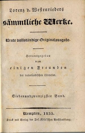 Sämmtliche Werke. 27. Band. Erste vollständige Originalausgabe. Hrsgg. von einigen Freunden der v...