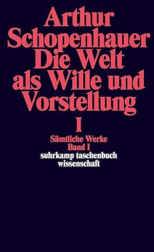 Imagen del vendedor de Die Welt als Wille und Vorstellung I a la venta por moluna