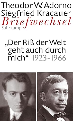 Bild des Verkufers fr Briefwechsel 7. Theodor W. Adorno/Siegfried Kracauer. Briefwechsel 1923-1966 zum Verkauf von moluna