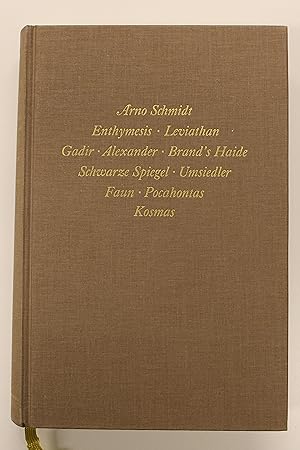 Seller image for Bargfelder Ausgabe. Standardausgabe. Werkgruppe 1, Band 1 for sale by moluna