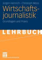 Image du vendeur pour Wirtschaftsjournalistik mis en vente par moluna