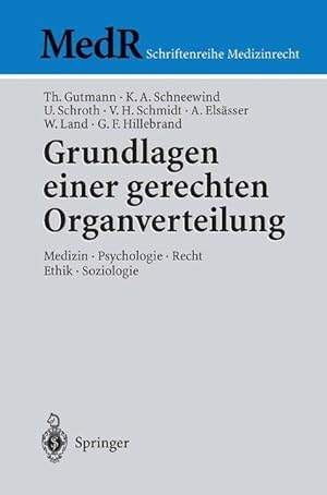 Seller image for Grundlagen einer gerechten Organverteilung for sale by moluna