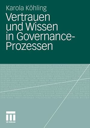 Seller image for Vertrauen und Wissen in Governance-Prozessen for sale by moluna