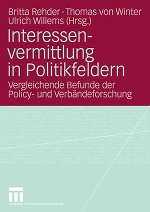 Seller image for Interessenvermittlung in Politikfeldern for sale by moluna