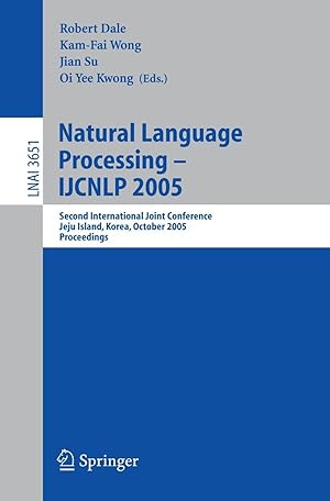 Bild des Verkufers fr Natural Language Processing -- IJCNLP 2005 zum Verkauf von moluna